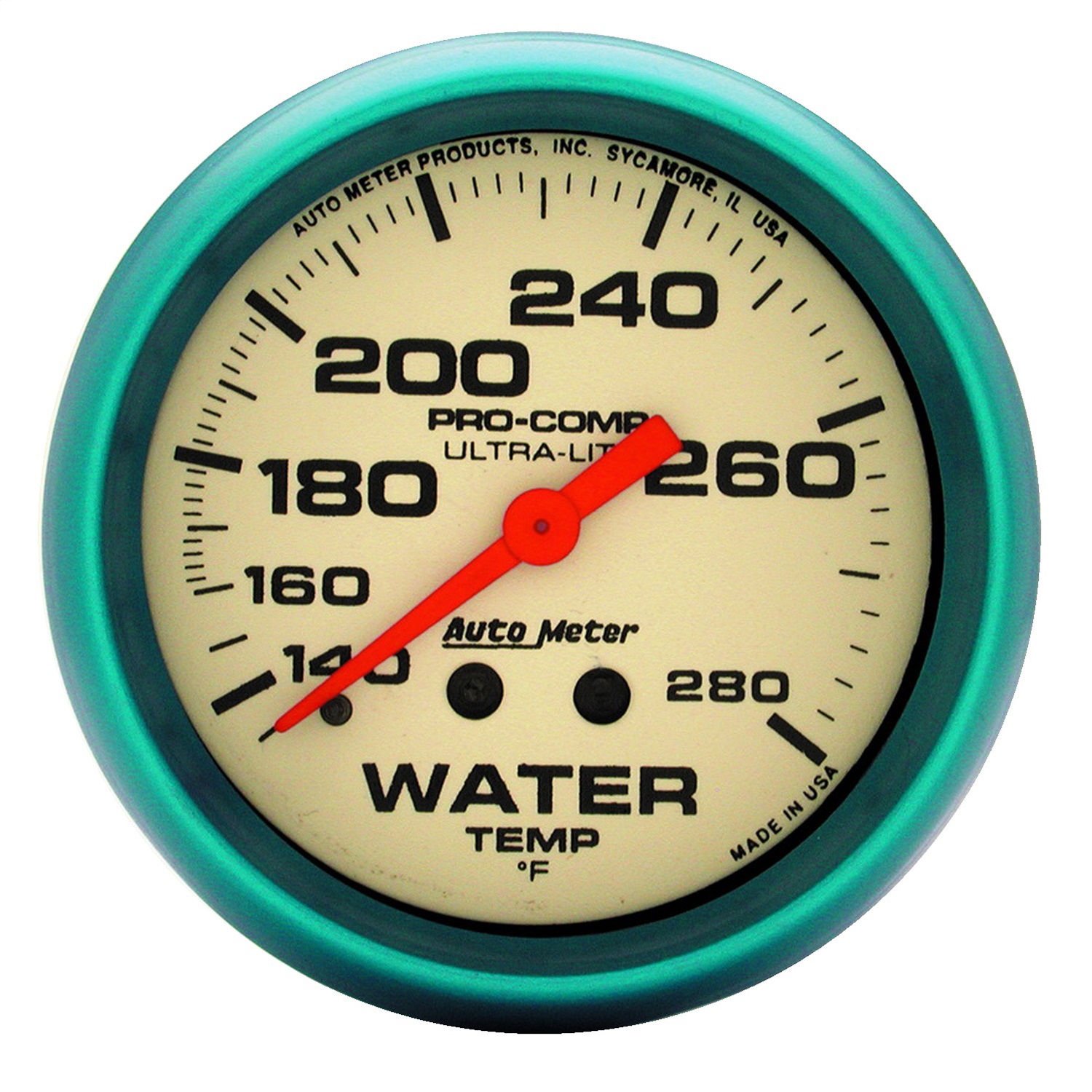 Auto Meter Auto Meter 4535 Ultra-Nite; Water Temperature Gauge