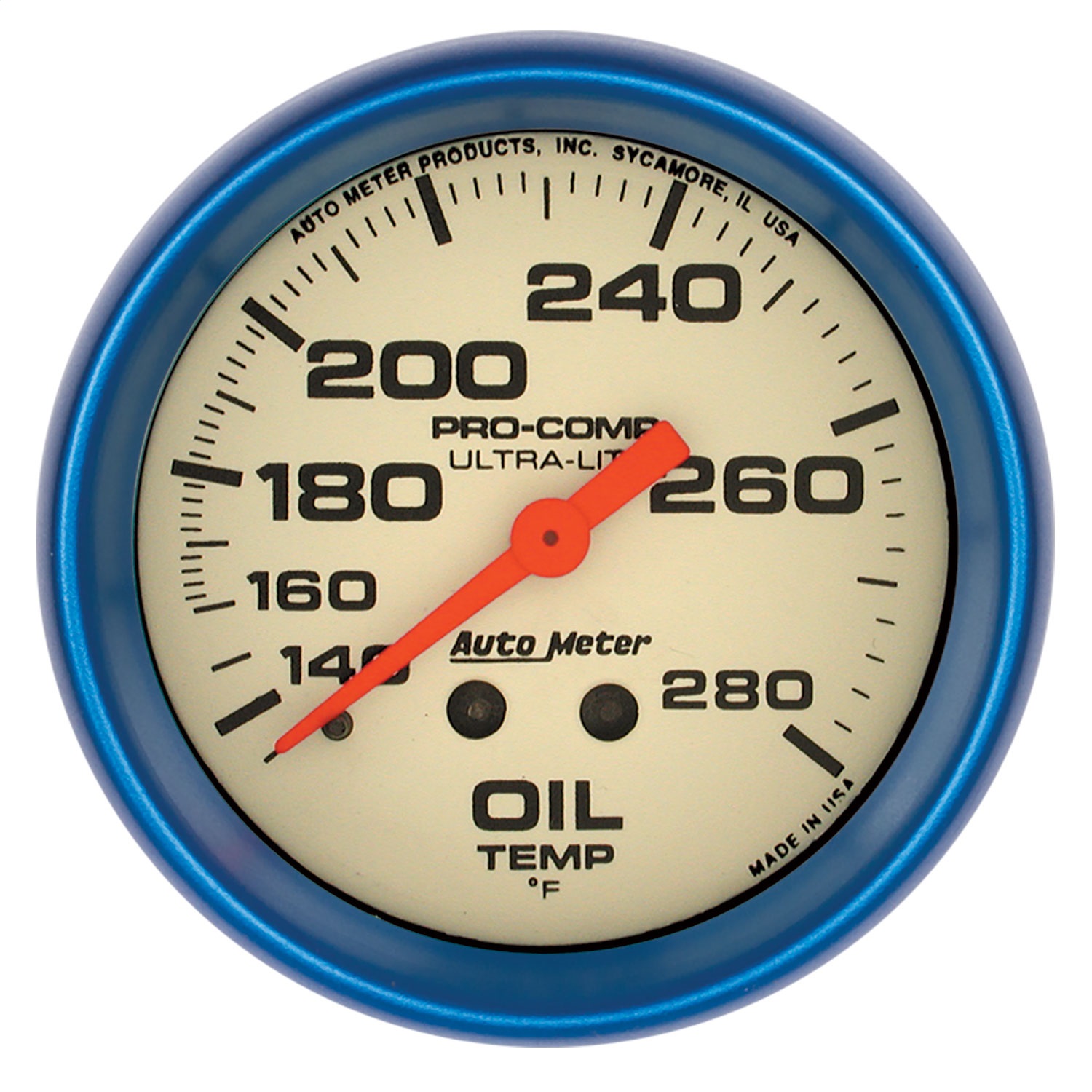 Auto Meter Auto Meter 4241 Ultra-Nite; Oil Temperature Gauge