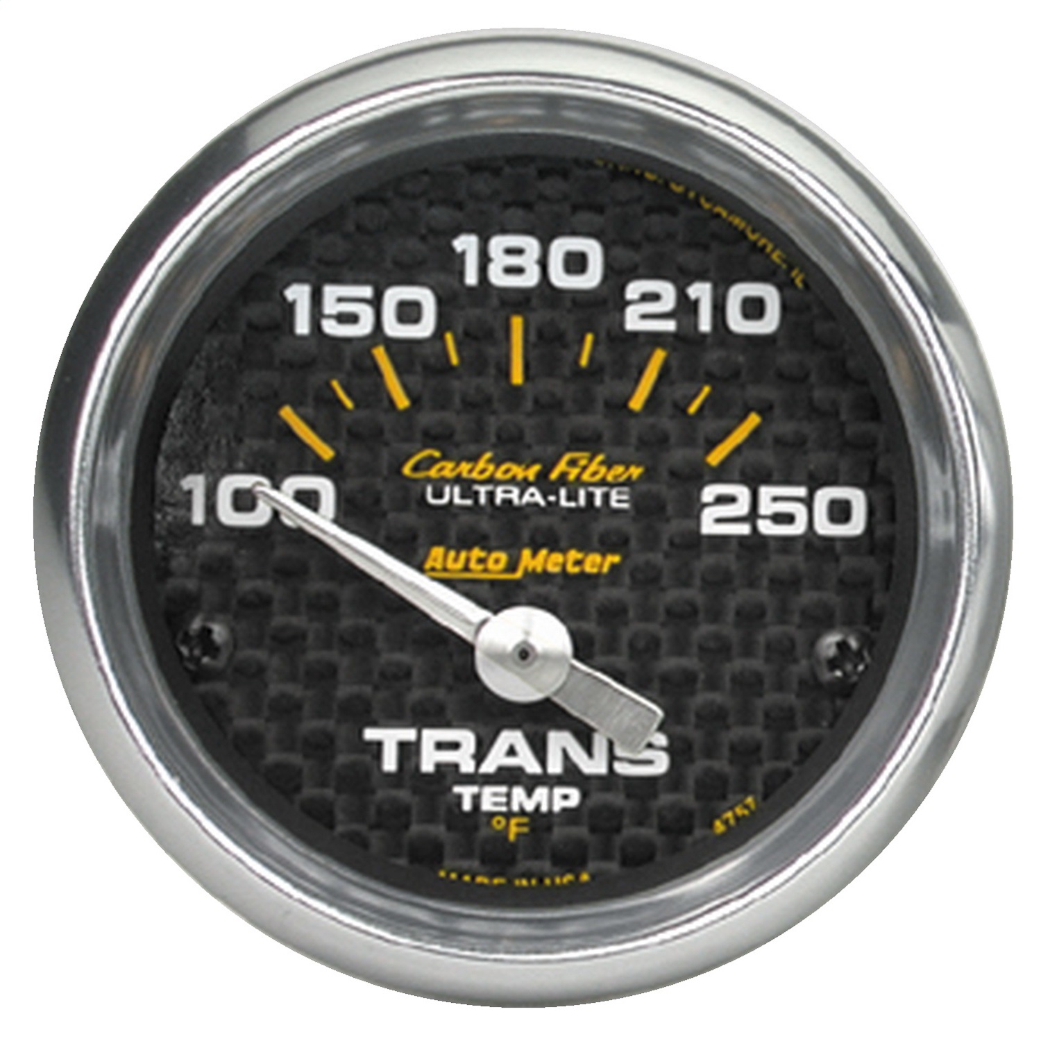 Auto Meter Auto Meter 4757 Carbon Fiber; Electric Transmission Temperature Gauge