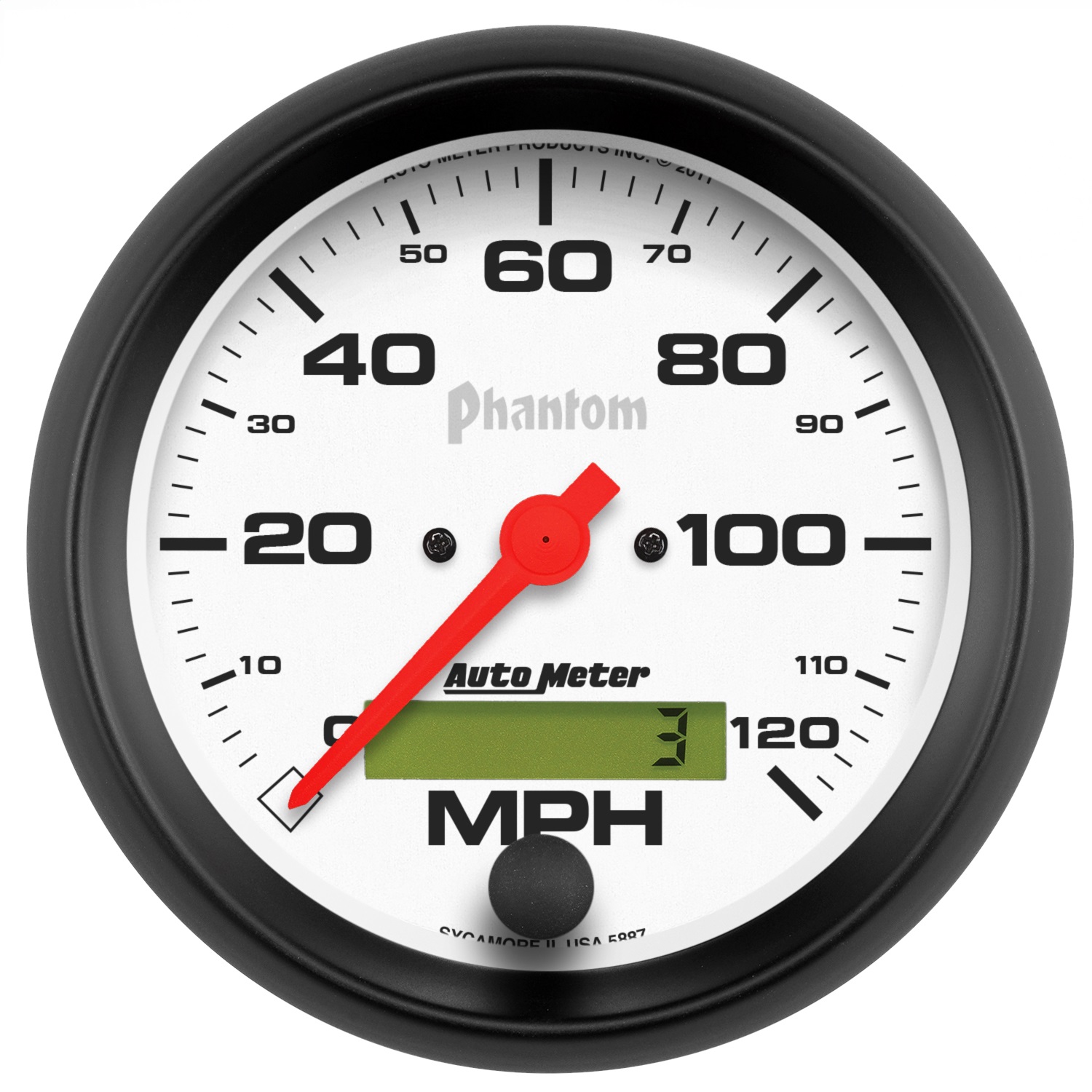 Auto Meter Auto Meter 5887 Phantom; In-Dash Electric Speedometer