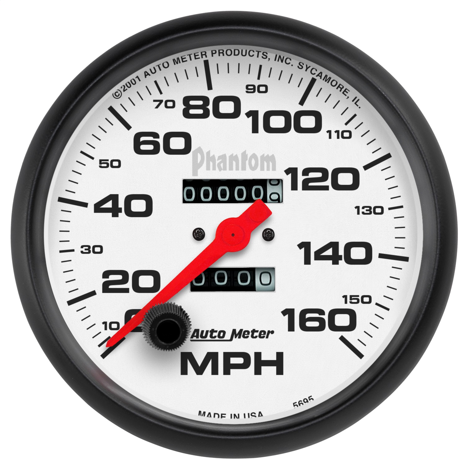 Auto Meter Auto Meter 5895 Phantom; In-Dash Mechanical Speedometer