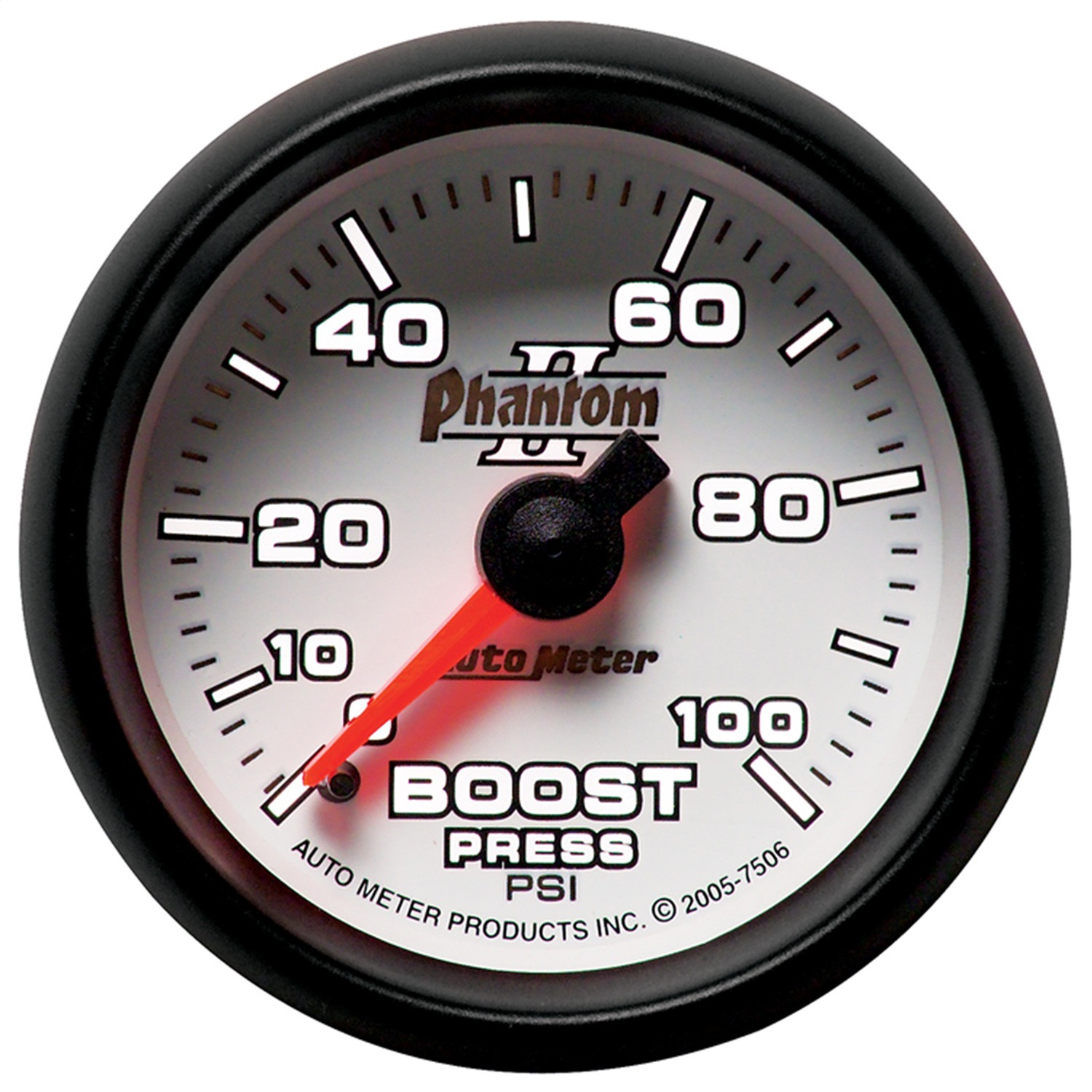 Auto Meter 5803 Phantom Mechanical Boost/Vacuum Gauge - Performance Engine Monitoring