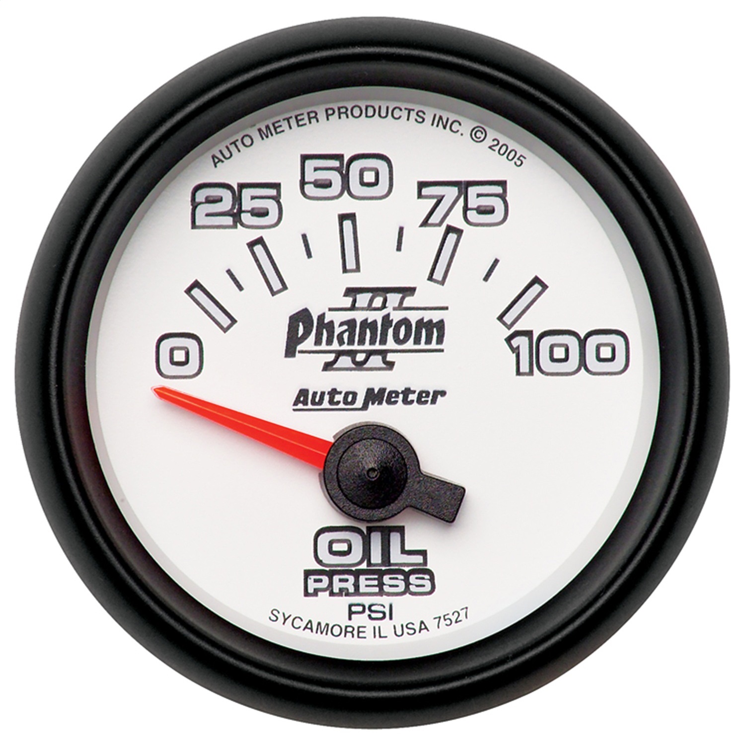 Auto Meter Auto Meter 7527 Phantom II; Electric Oil Pressure Gauge