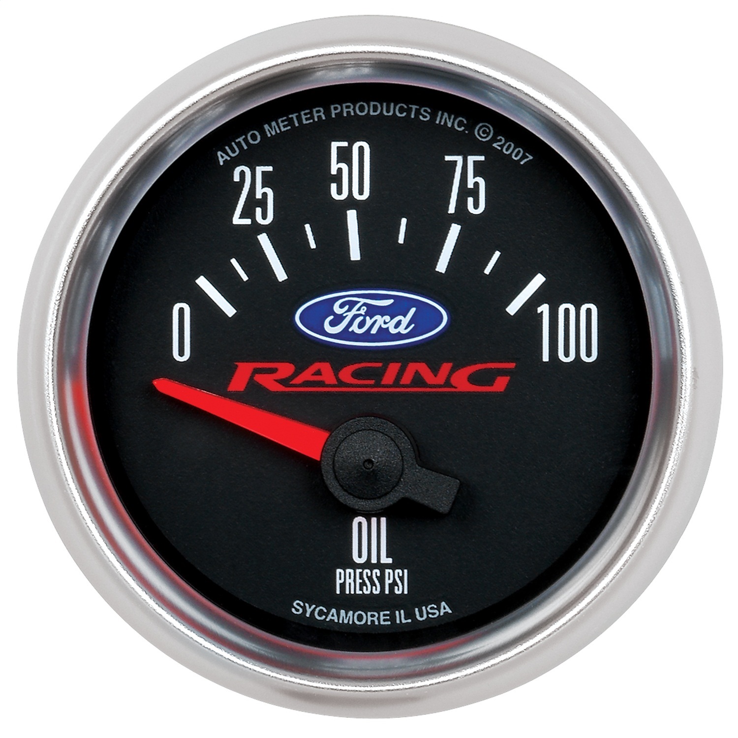 Auto Meter Auto Meter 880076 Ford Racing Series; Electric Oil Pressure Gauge