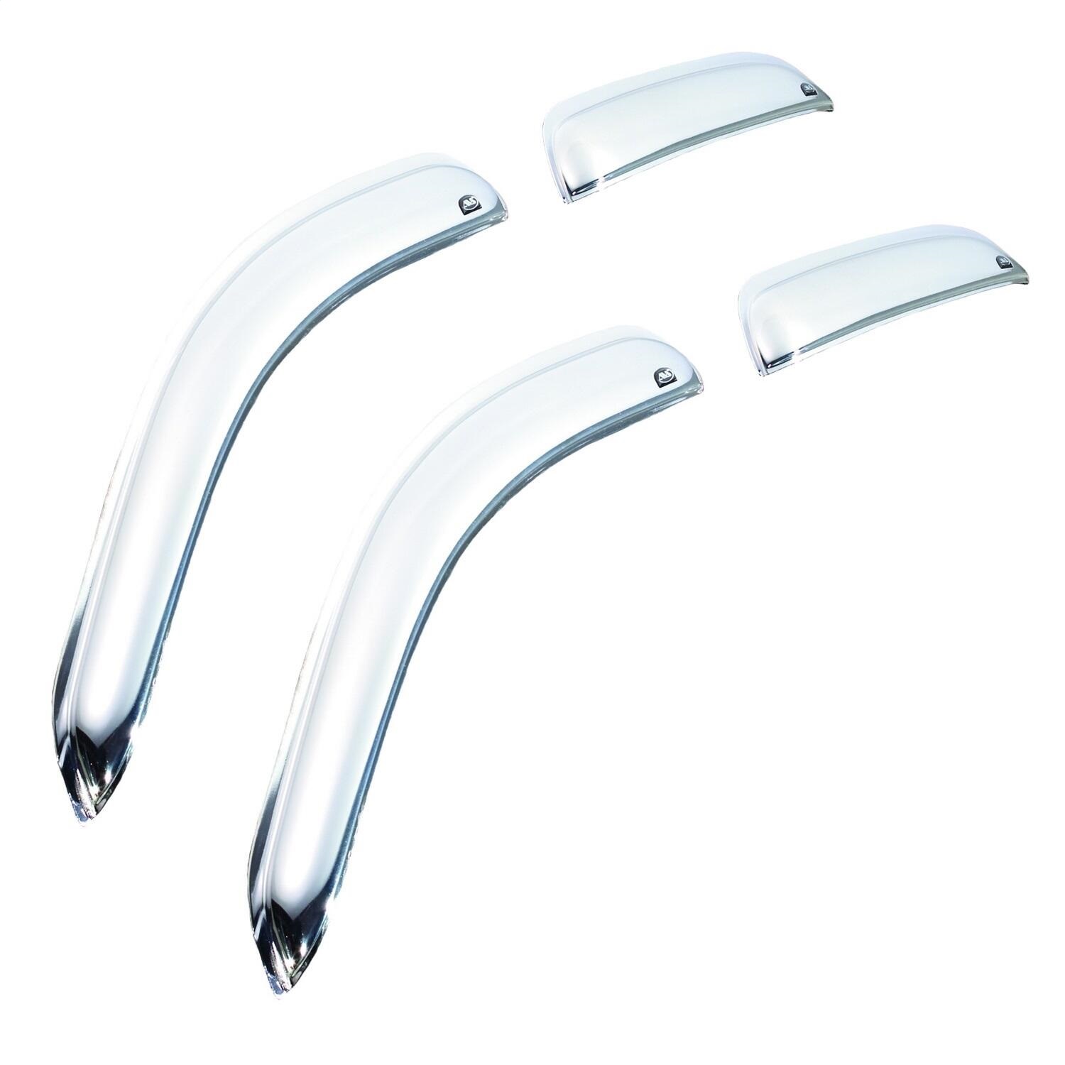 Auto Ventshade Auto Ventshade 684233 Chrome Ventvisor; Deflector 4 pc.