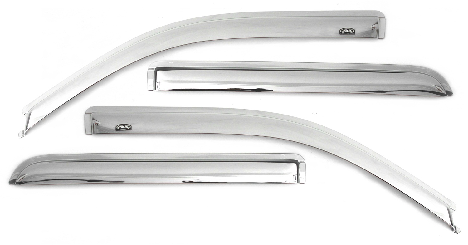 Auto Ventshade Auto Ventshade 684044 Chrome Ventvisor; Deflector 4 pc.