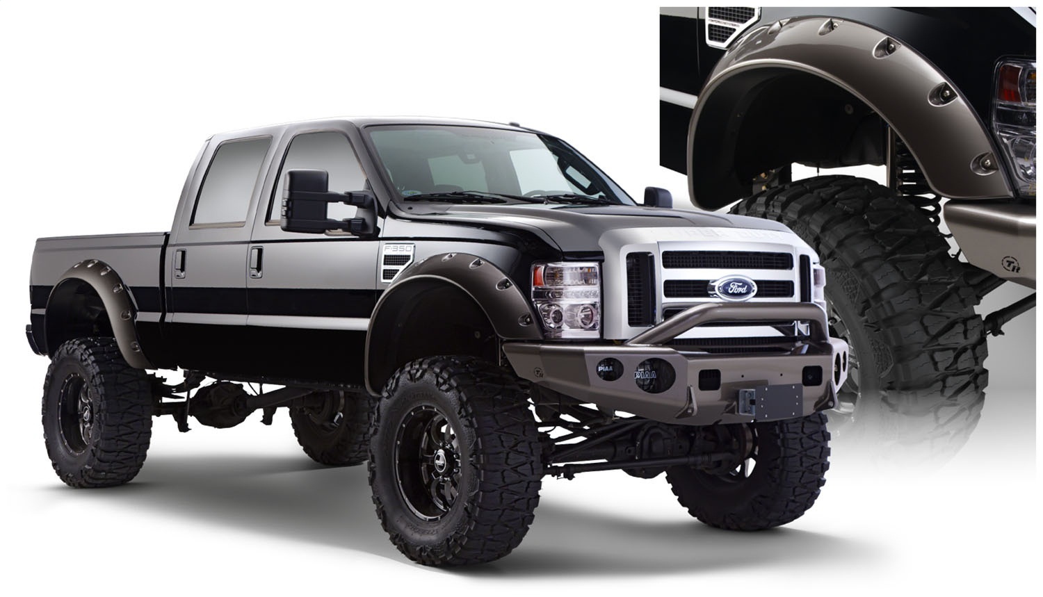 Bushwacker Bushwacker 20047-02 Cut-Out Fender Flares F-250 Super Duty F-350 Super Duty