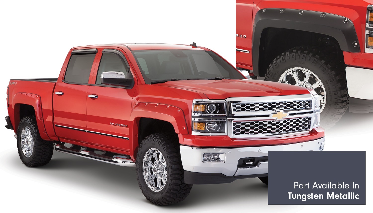 Bushwacker Bushwacker 40959-64 Pocket Style Fender Flares 14-15 Silverado 1500