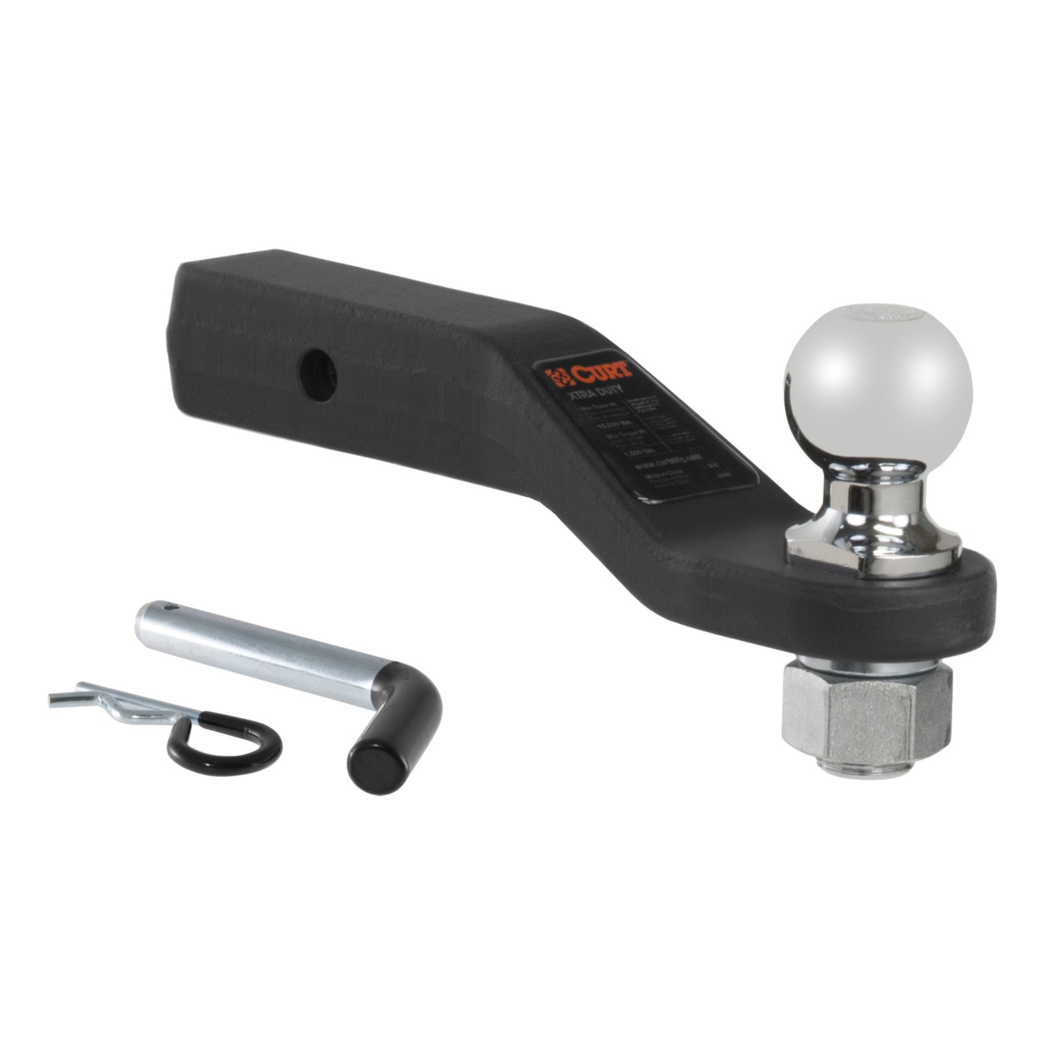 FITS 2 5/16" BALL; 2" DROP Trailer Receiver Tow Hitch Ball Mount