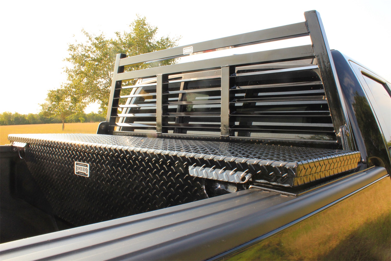 Ranch Hand Ranch Hand HRF042BLF Fully Louvered 2 in. Headache Rack Fits 04-14 F-150 Tundra