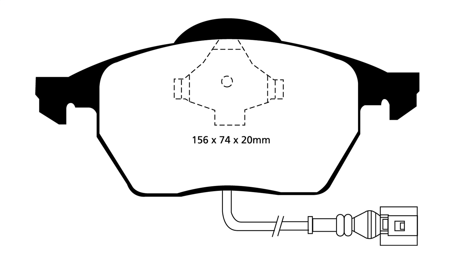 EBC Brakes EBC Brakes DP31330C EBC Redstuff Ceramic Low Dust Brake Pads