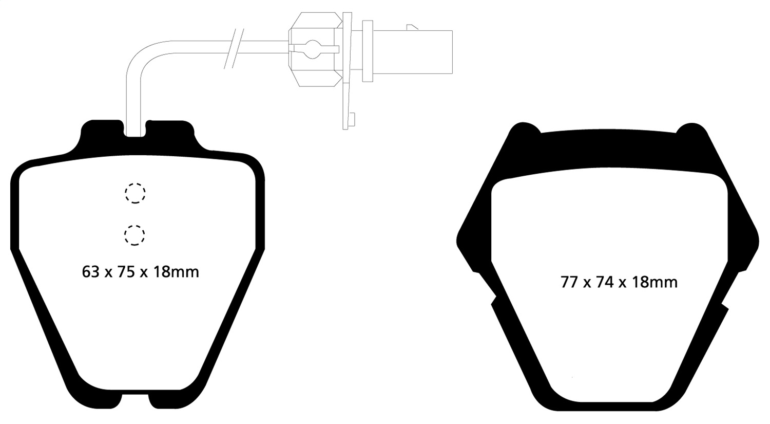 EBC Brakes EBC Brakes DP31348C EBC Redstuff Ceramic Low Dust Brake Pads