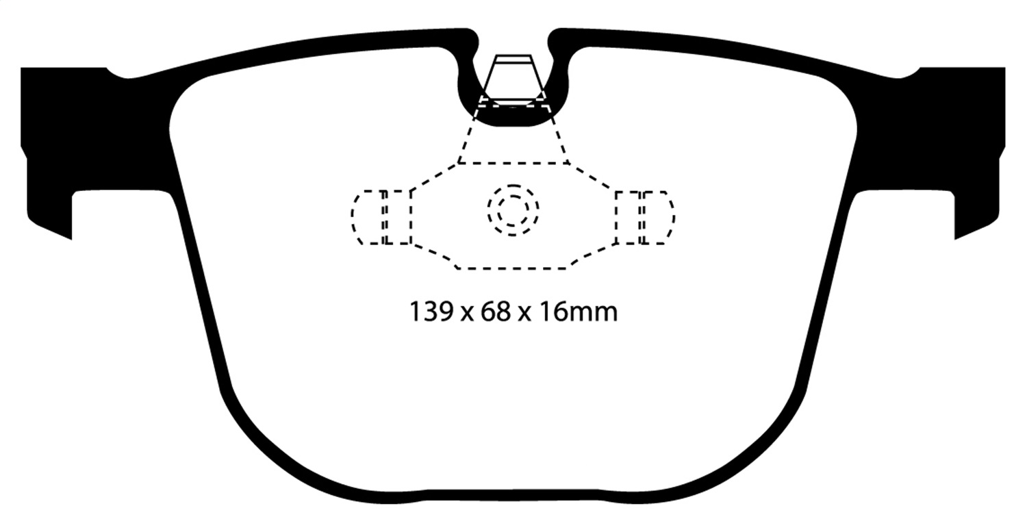 EBC Brakes EBC Brakes DP31451C EBC Redstuff Ceramic Low Dust Brake Pads