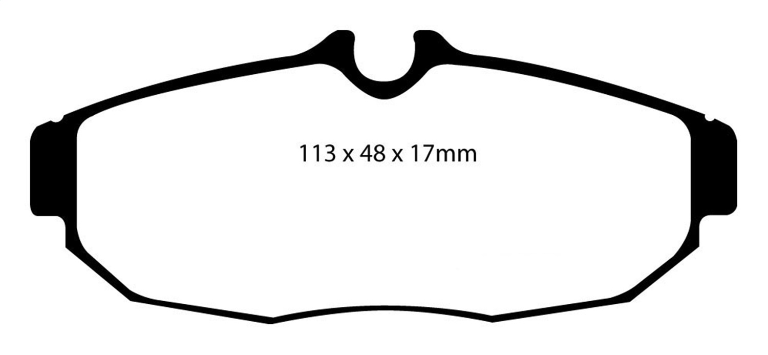 EBC Brakes EBC Brakes DP31741C EBC Redstuff Ceramic Low Dust Brake Pads Fits 05-12 Mustang