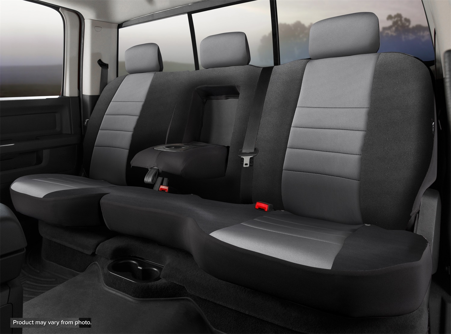 Fia NP92 81GRAY Neo Neoprene Custom Fit Truck Seat Covers