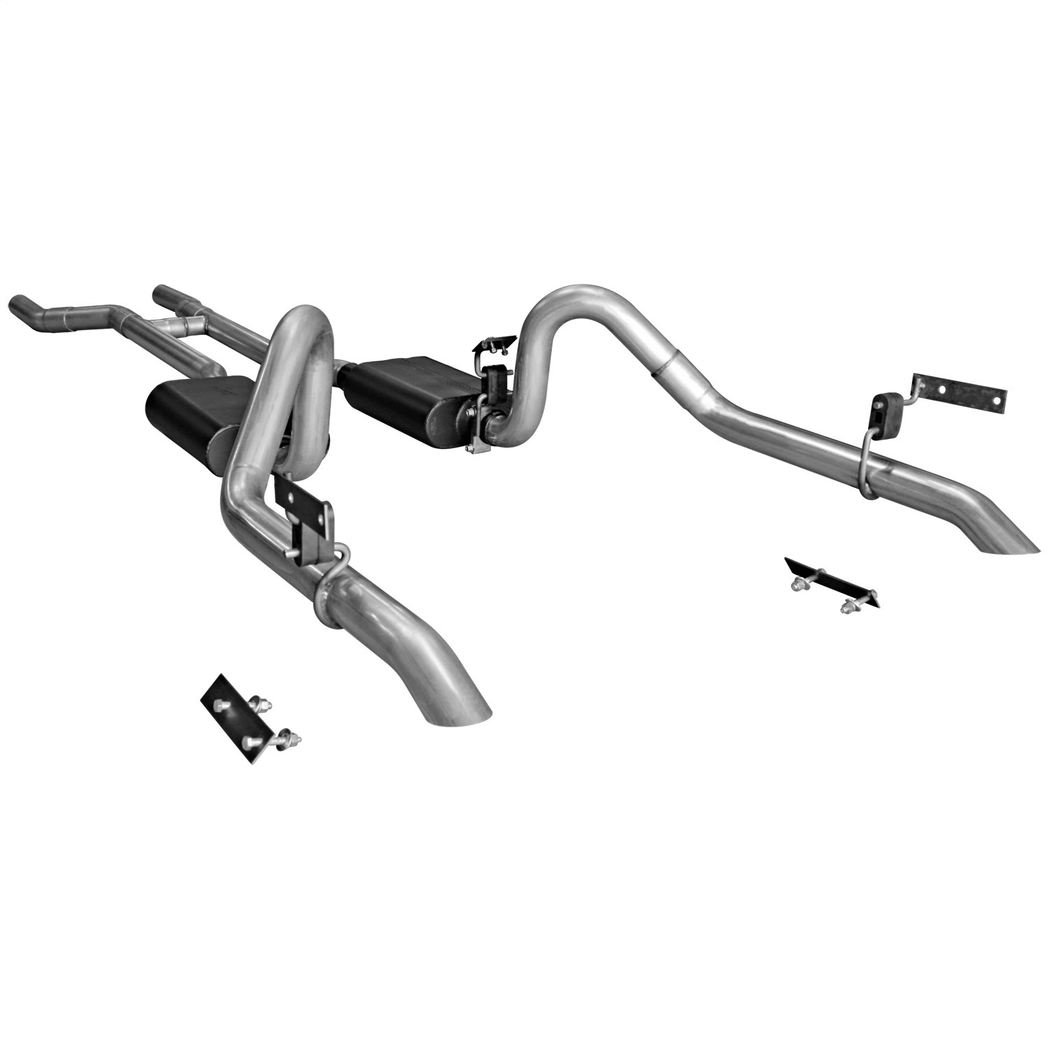 Flowmaster Flowmaster 17282 American Thunder Downpipe Back Exhaust System Fits Mustang