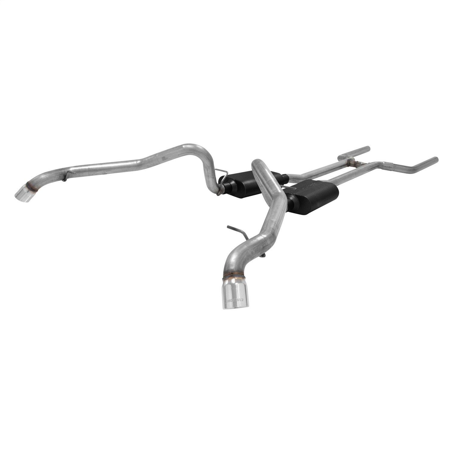 Flowmaster Flowmaster 817673 American Thunder Crossmember-Back Exhaust System Fits Chevy II