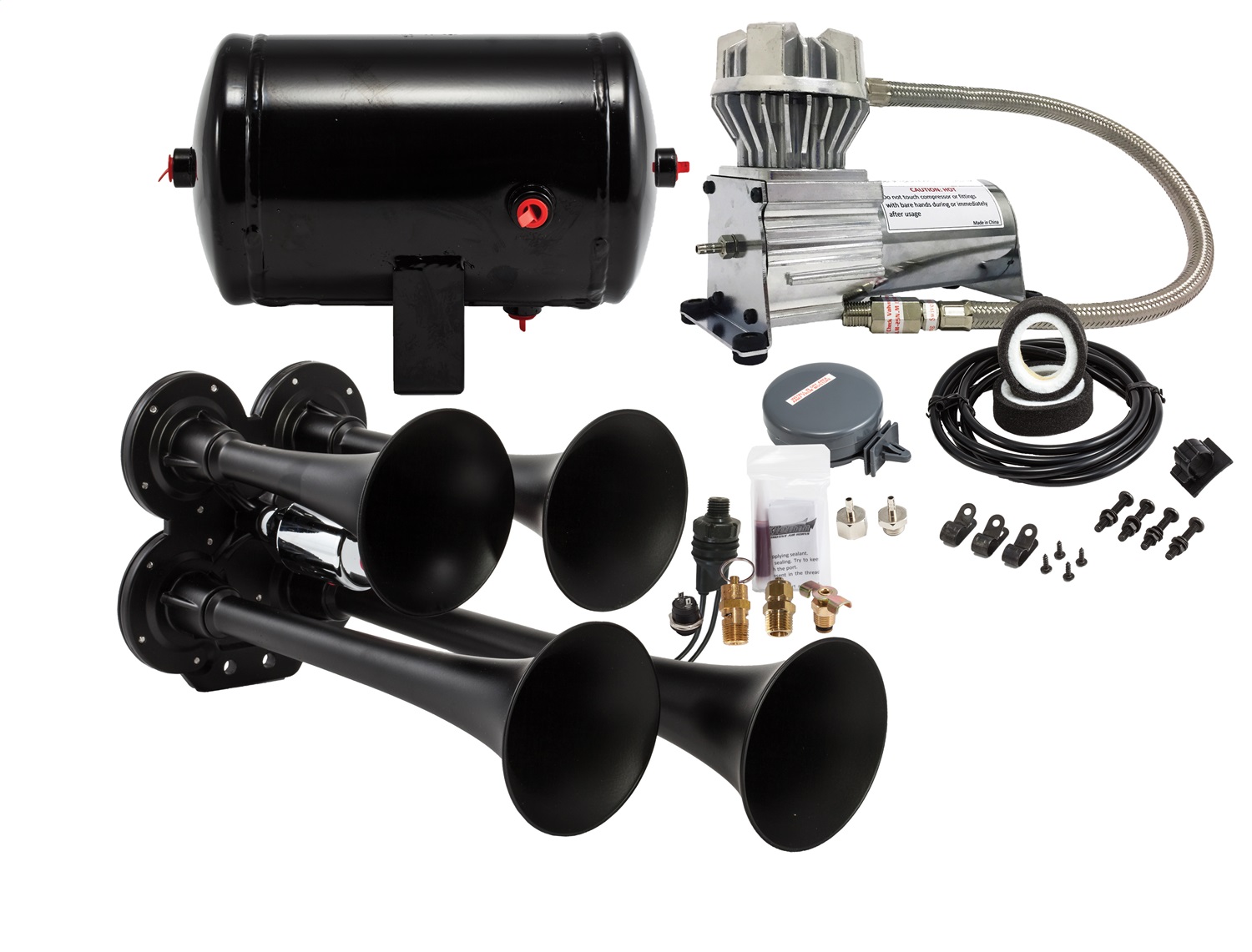Kleinn Air Horns HK41 Pro Blaster; Quad Air Horn Kit * NEW * eBay