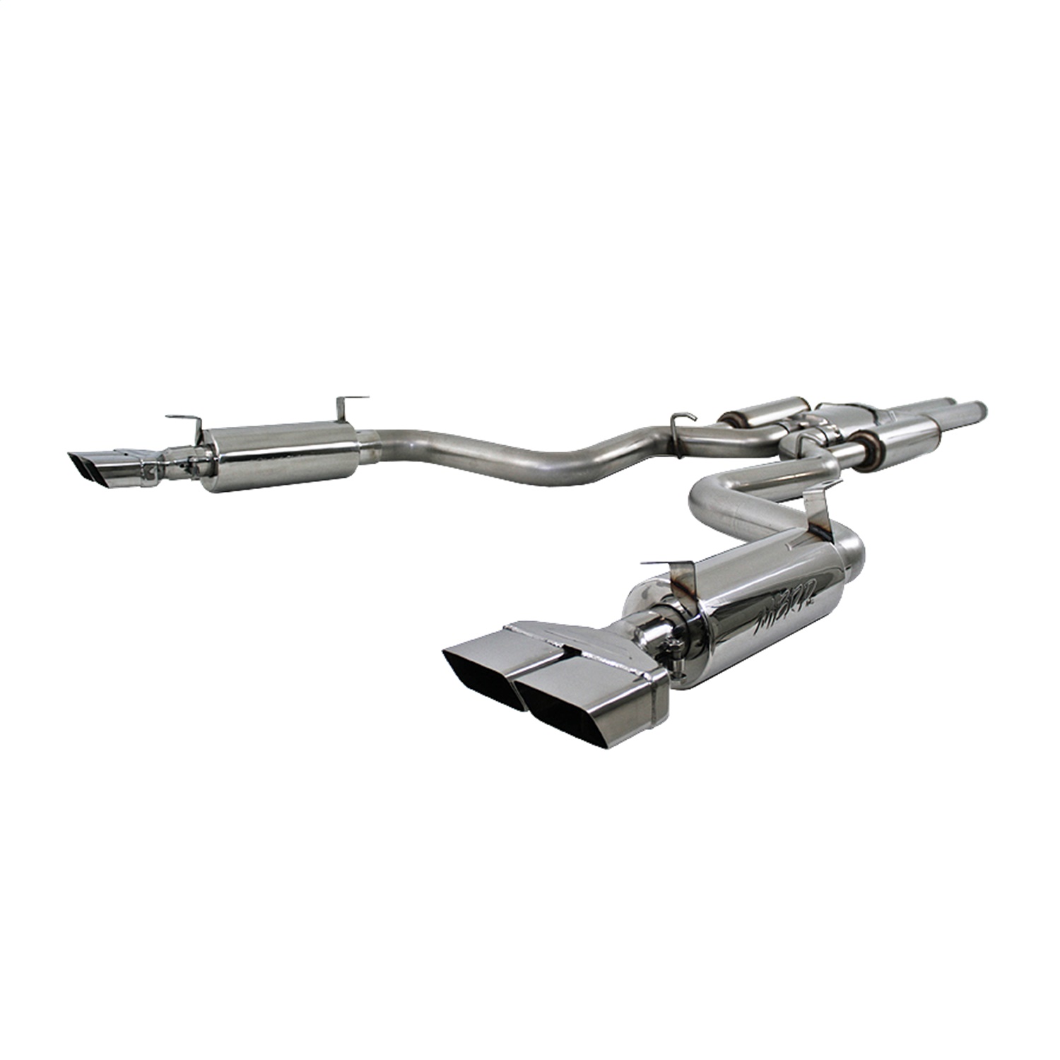 MBRP Exhaust MBRP Exhaust S7110304 Pro Series; Muscle Car Dual Rear Exit Exhaust System