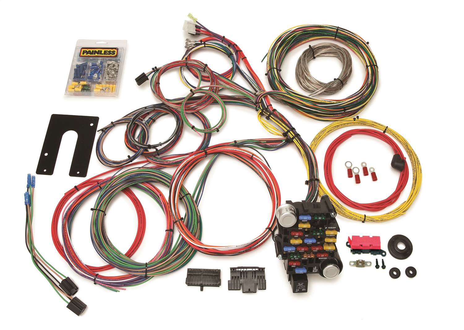 Painless Wiring Painless Wiring 10201 28 Circuit Classic-Plus Customizable Chassis Harness