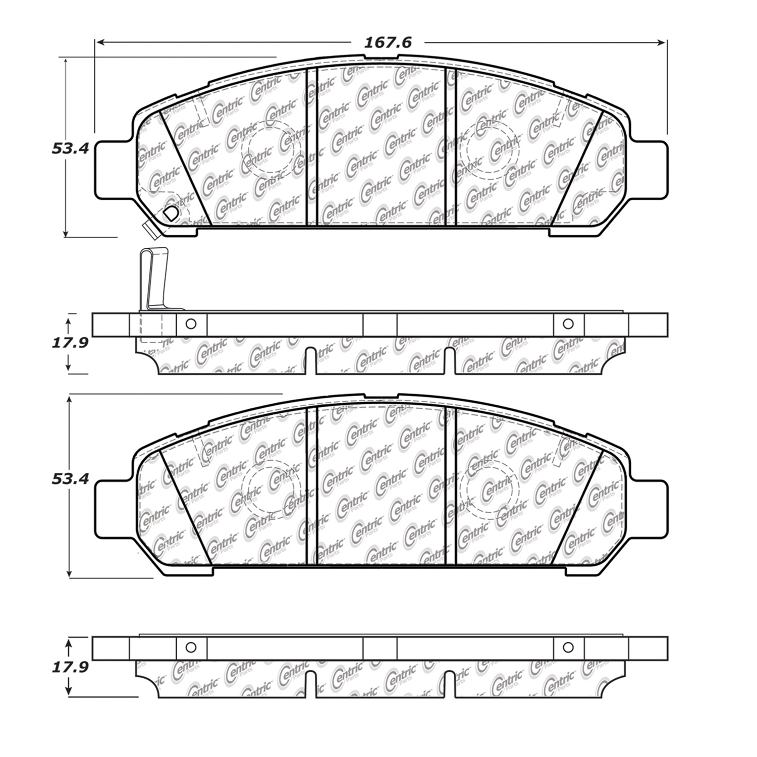 StopTech StopTech 104.14010 Disc Brake Pad Fits 09-10 Venza