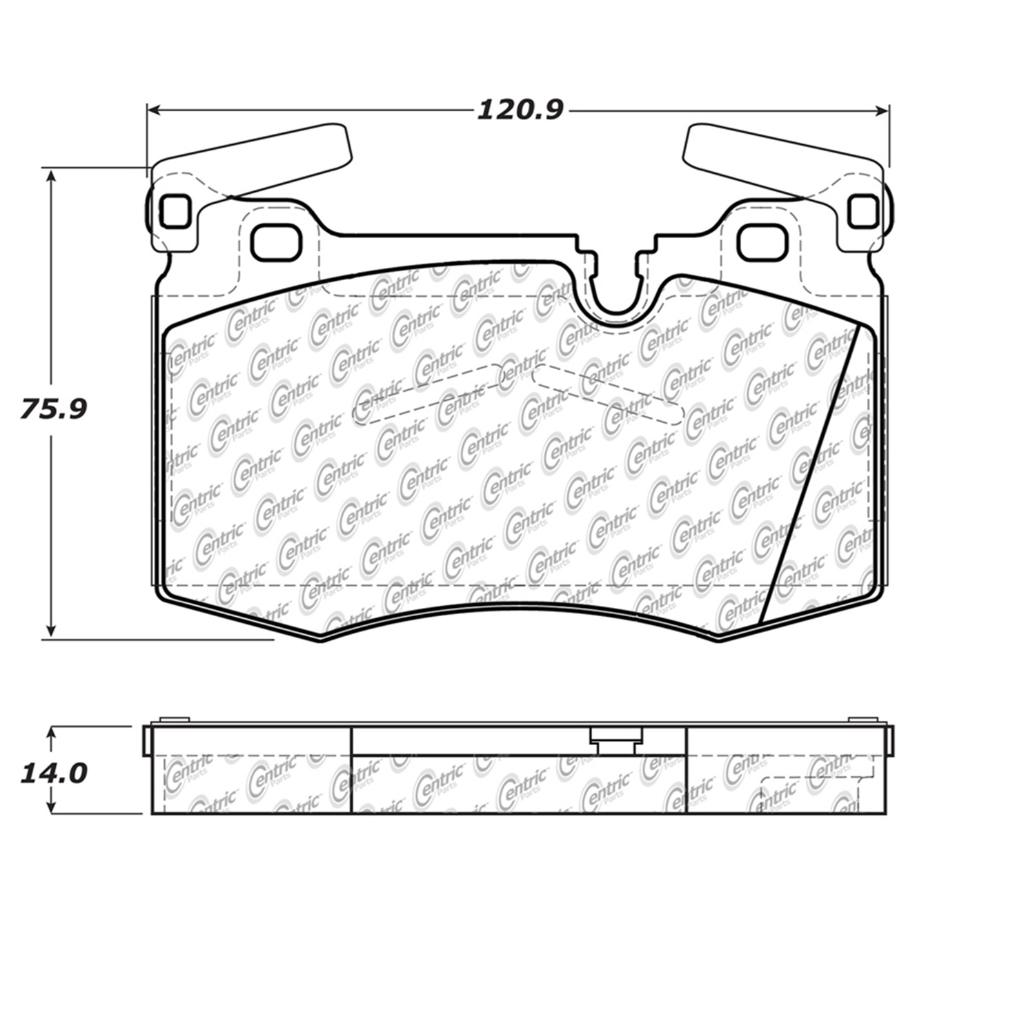 StopTech StopTech 104.14030 Disc Brake Pad Fits 09-11 Cooper