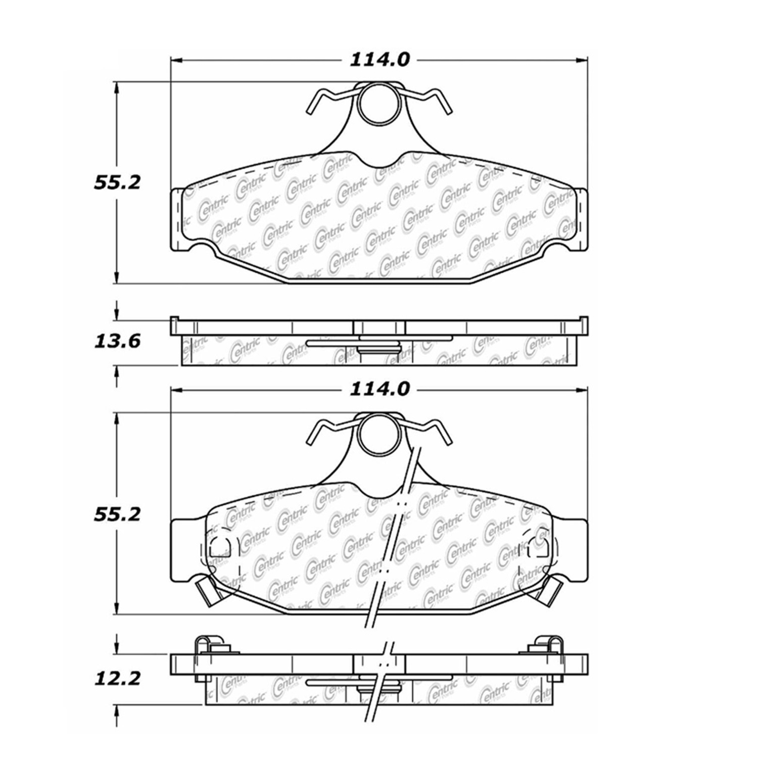 StopTech StopTech 105.04130 Disc Brake Pad Fits 89-97 Camaro Corvette Firebird