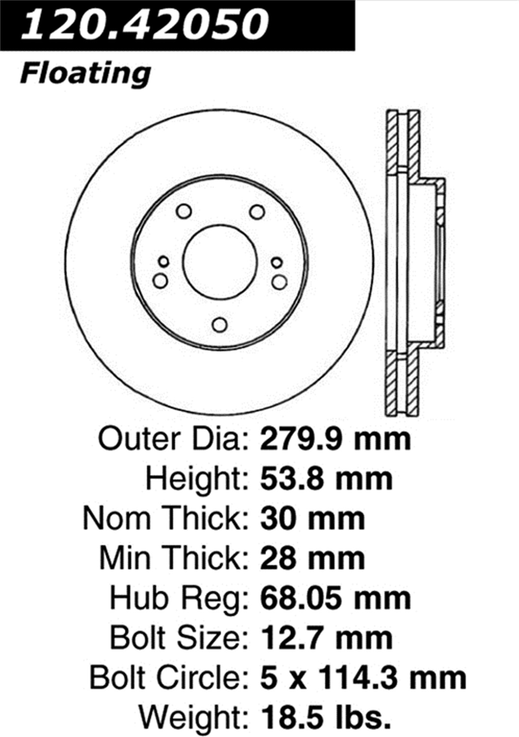 StopTech StopTech 127.42050R StopTech Sport Rotors Fits 89-96 300ZX