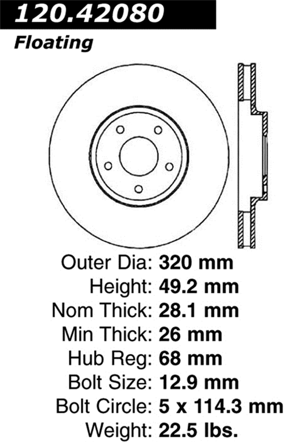 StopTech StopTech 126.42080SL StopTech Sport Rotors