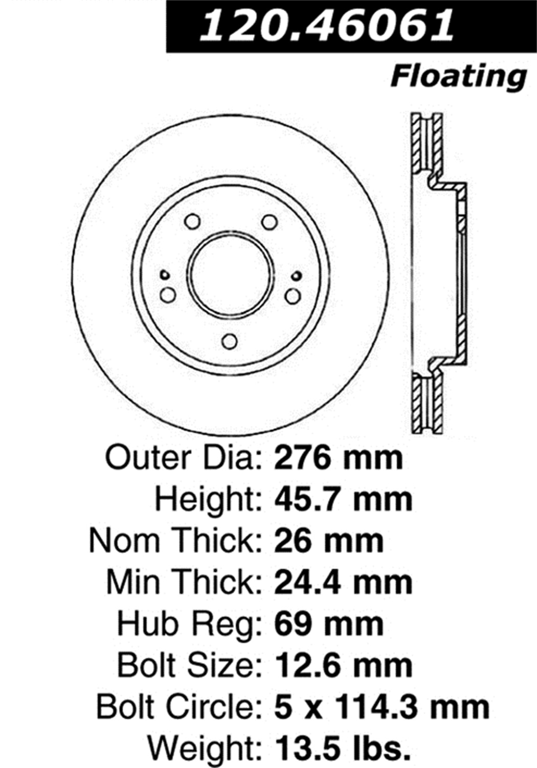 StopTech StopTech 126.46061SL StopTech Sport Rotors