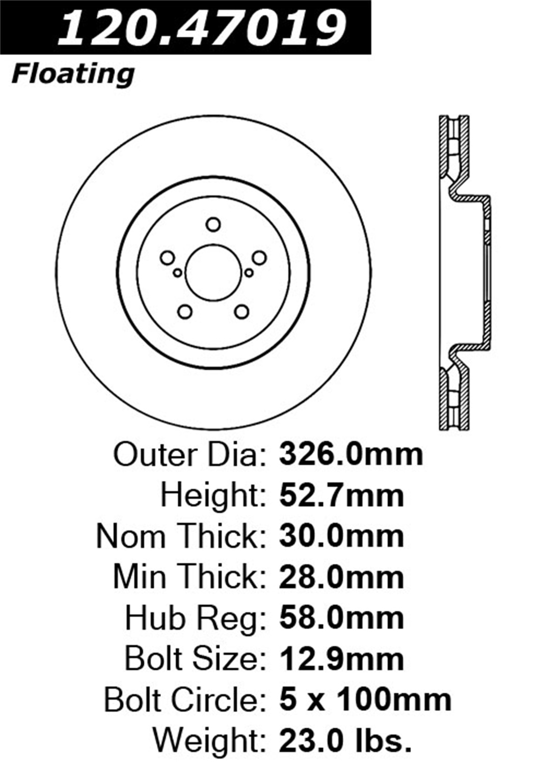 StopTech StopTech 126.47019SL StopTech Sport Rotors Fits 04 Impreza