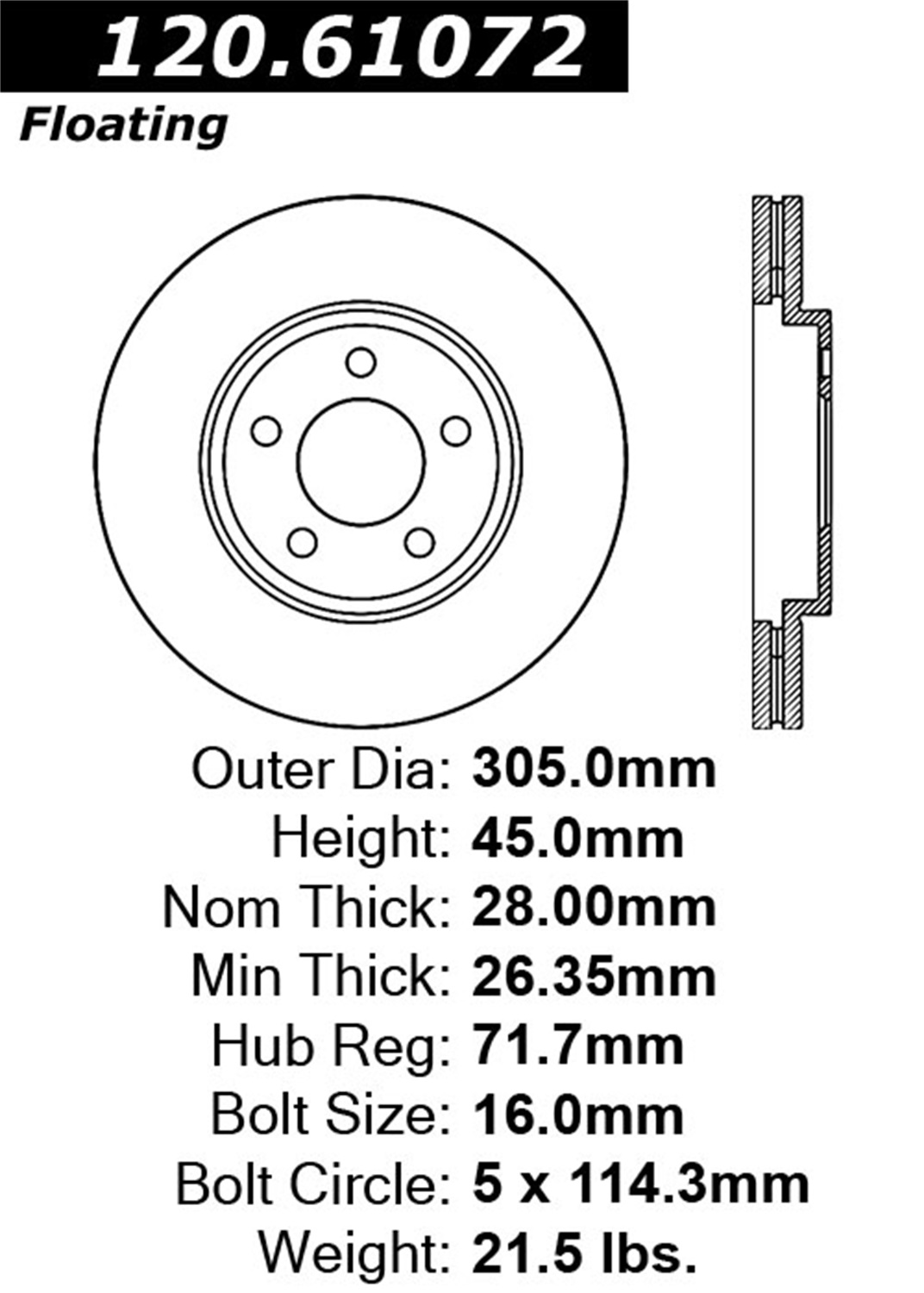 StopTech StopTech 126.61072SR StopTech Sport Rotors