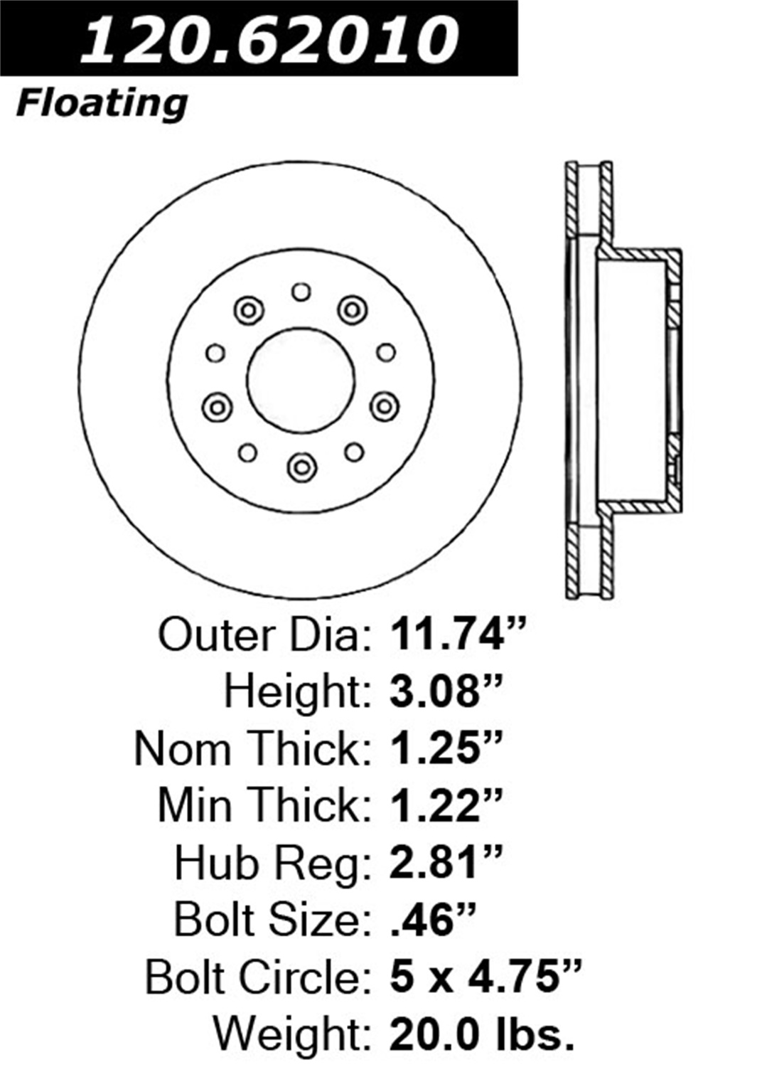 StopTech StopTech 126.62010SL StopTech Sport Rotors Fits 63-82 Corvette