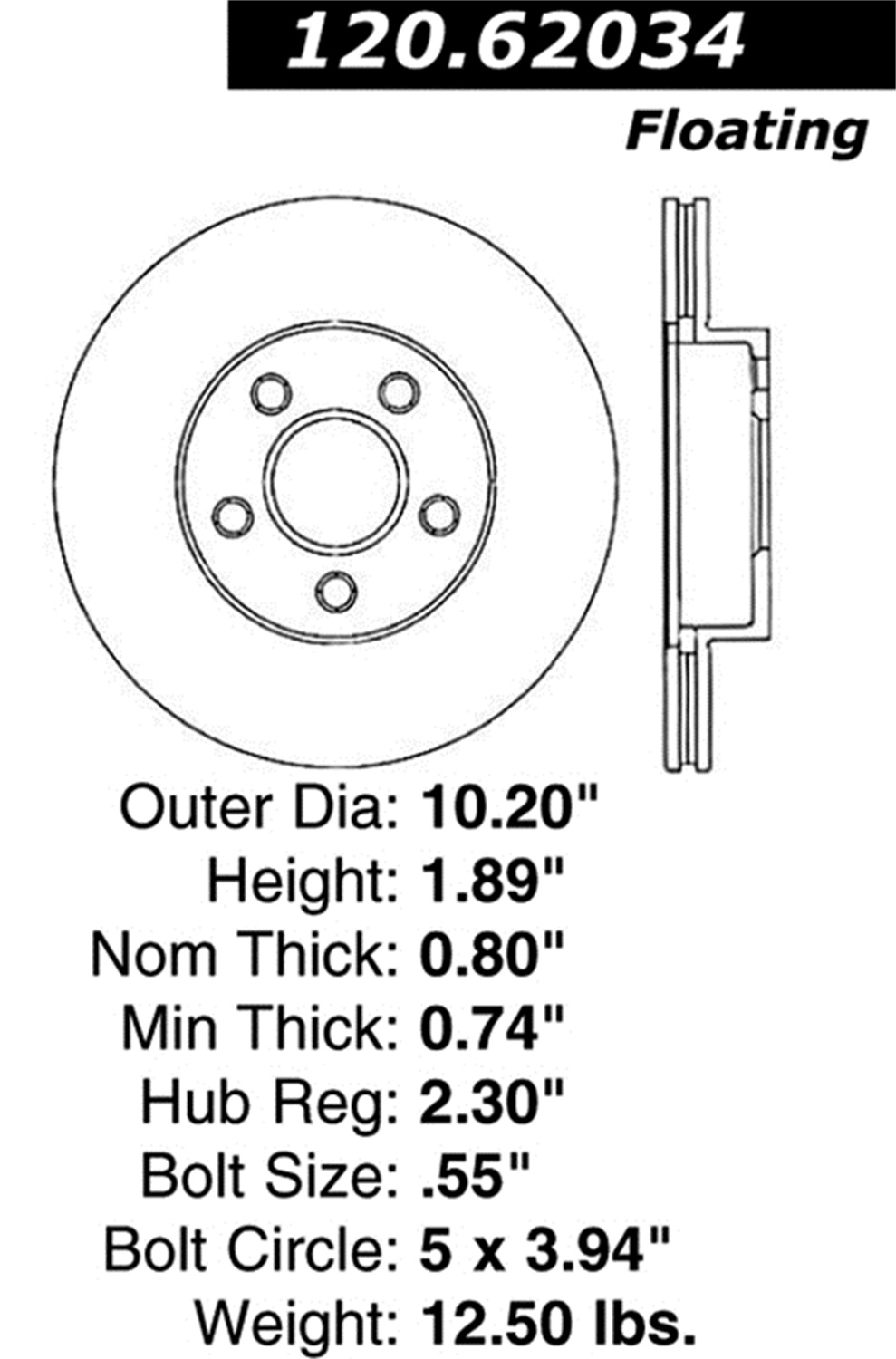 StopTech StopTech 126.62034SL StopTech Sport Rotors