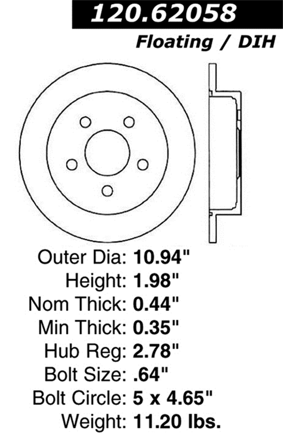 StopTech StopTech 127.62058R StopTech Sport Rotors