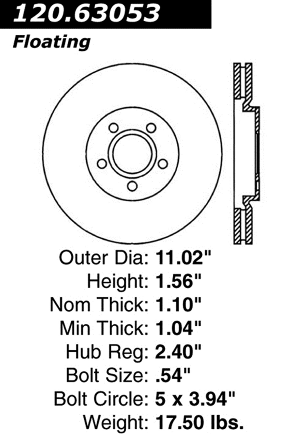 StopTech StopTech 126.63053SL StopTech Sport Rotors Fits 03-09 Neon PT Cruiser