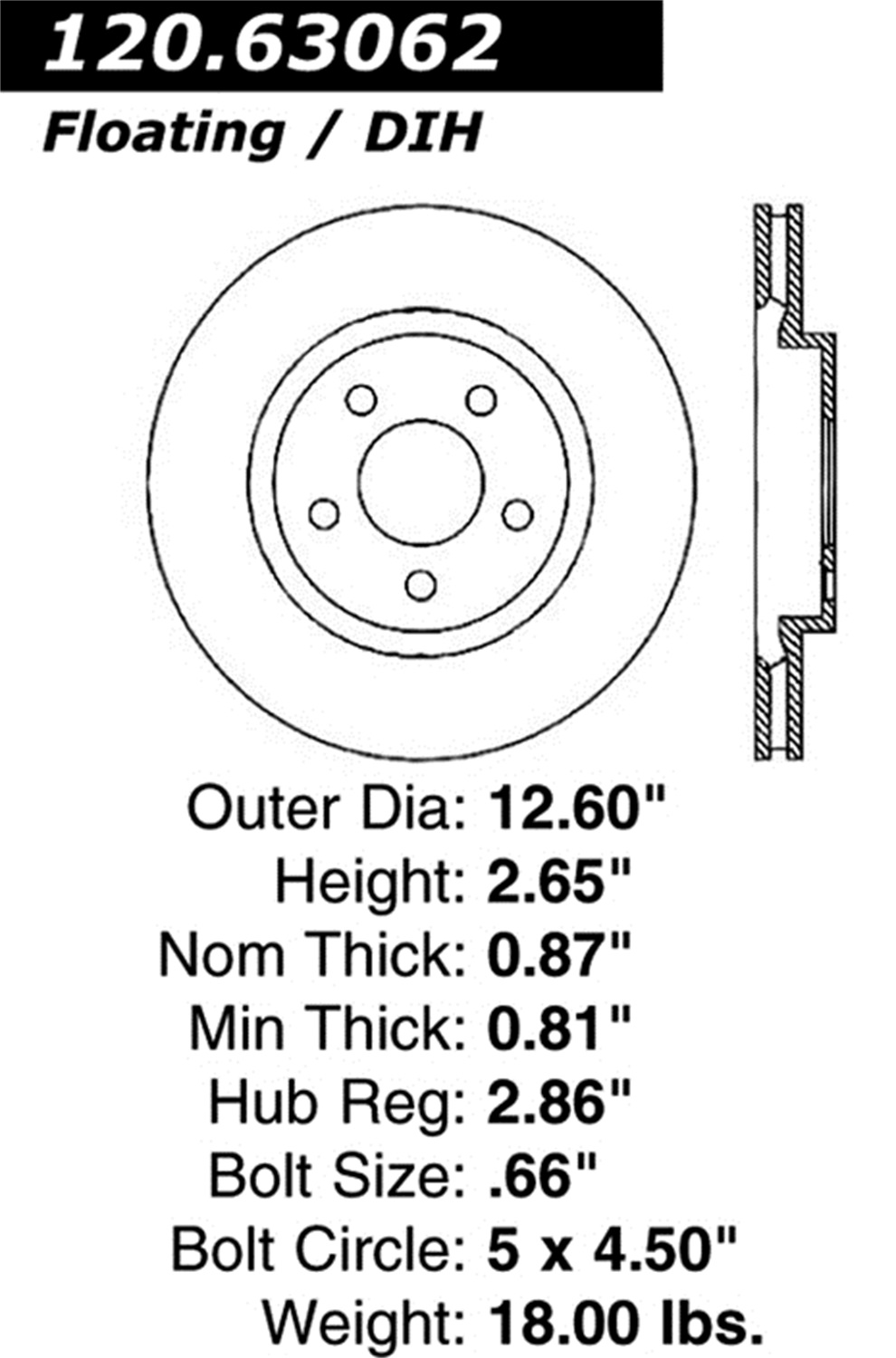 StopTech StopTech 126.63062SL StopTech Sport Rotors Fits 300 Challenger Charger Magnum