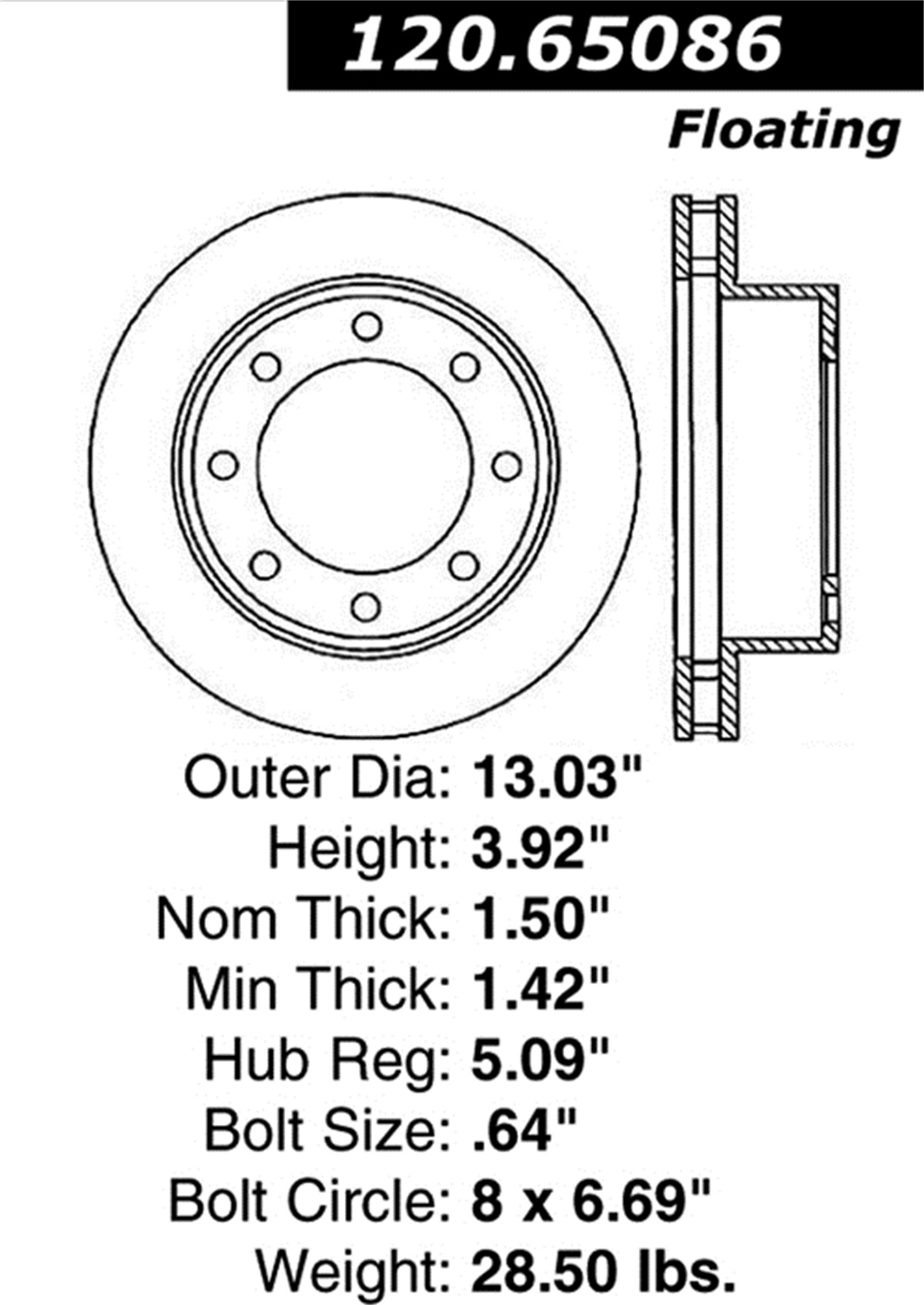 StopTech StopTech 126.65086SL StopTech Sport Rotors