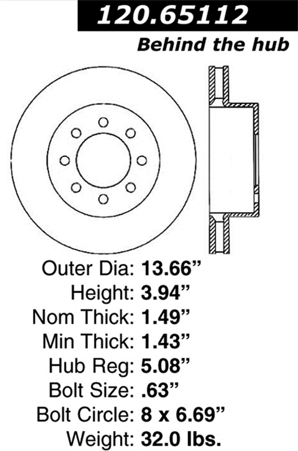 StopTech StopTech 126.65112SR StopTech Sport Rotors