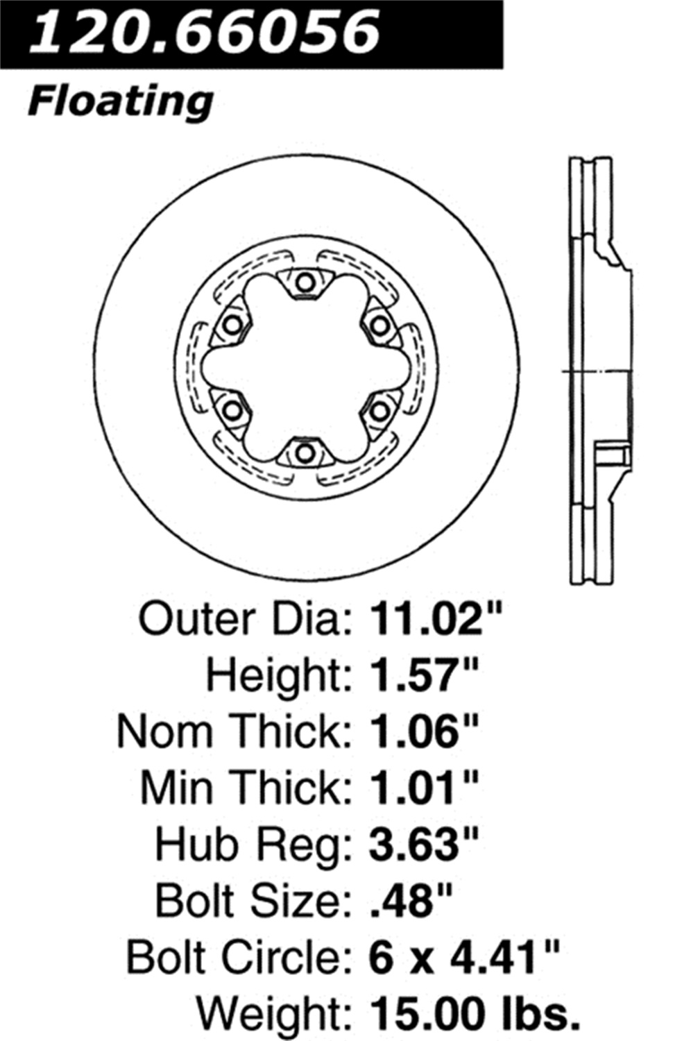 StopTech StopTech 126.66056SL StopTech Sport Rotors