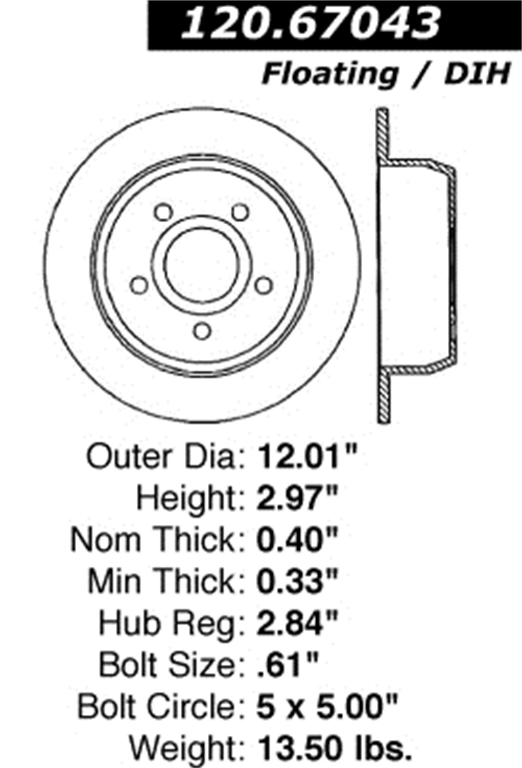 StopTech StopTech 126.67043SR StopTech Sport Rotors Fits 99-04 Grand Cherokee (WJ)