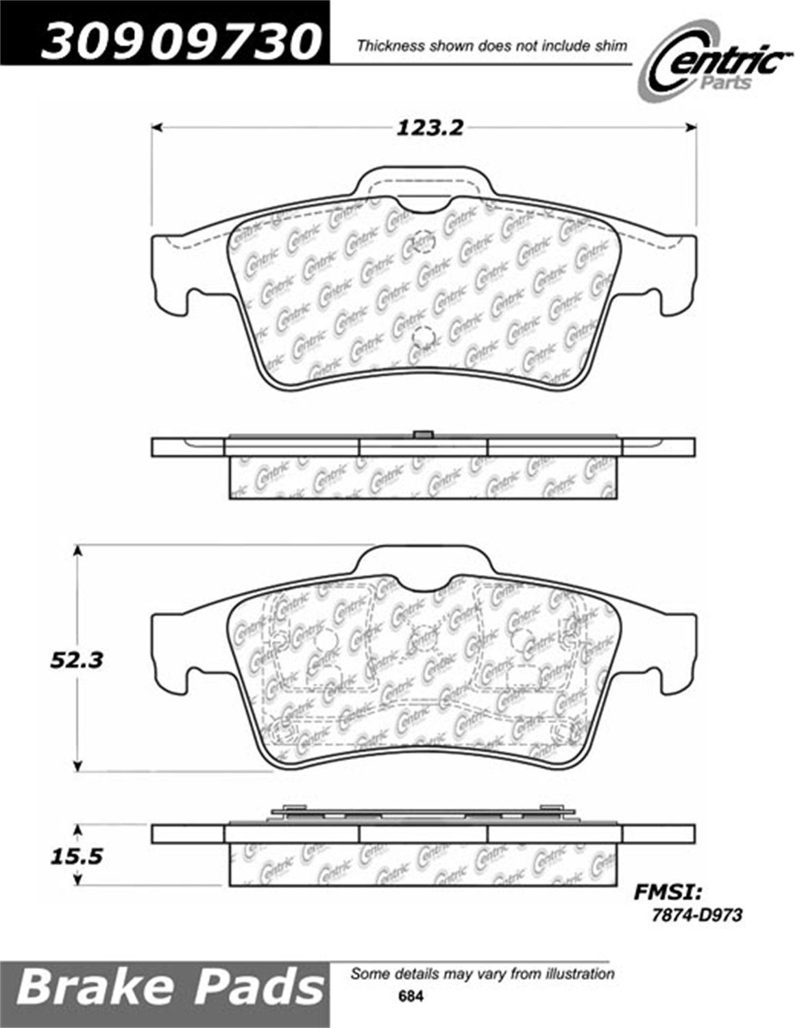 StopTech StopTech 309.09730 Street Performance Fits 03-07 3 5 9-3 S40 V50