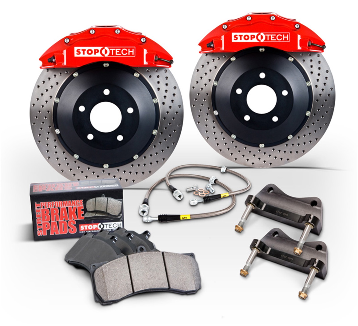 StopTech StopTech 83.652.4700.61 Stoptech Big Brake Kit Fits 95-98 Skyline