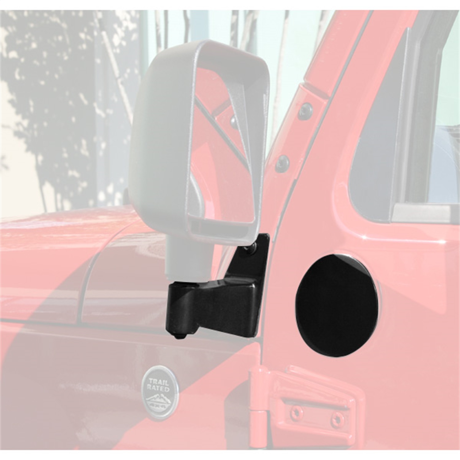 Rugged Ridge Rugged Ridge 11026.04 Mirror Relocation Bracket Fits 07-14 Wrangler (JK)