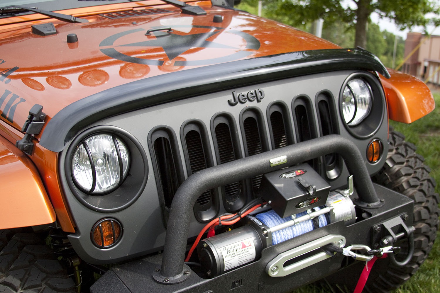 Jeep wrangler bug deflector #3