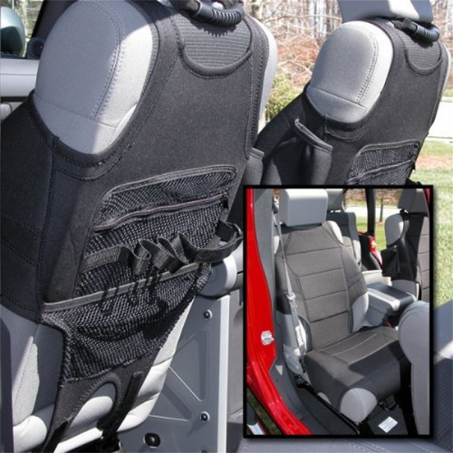 Rugged Ridge Rugged Ridge 13235.20 Neoprene Front Seat Protector Fits 07-14 Wrangler (JK)