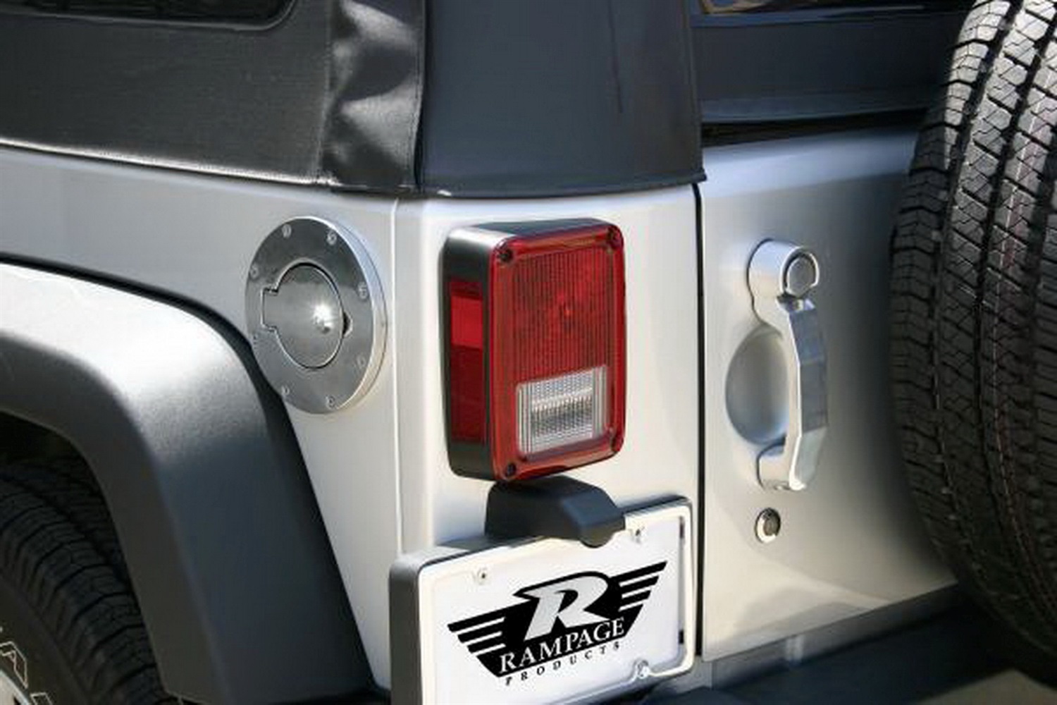 Rampage Rampage 85001 Billet Style Fuel Door Cover Fits 07-15 Wrangler (JK)