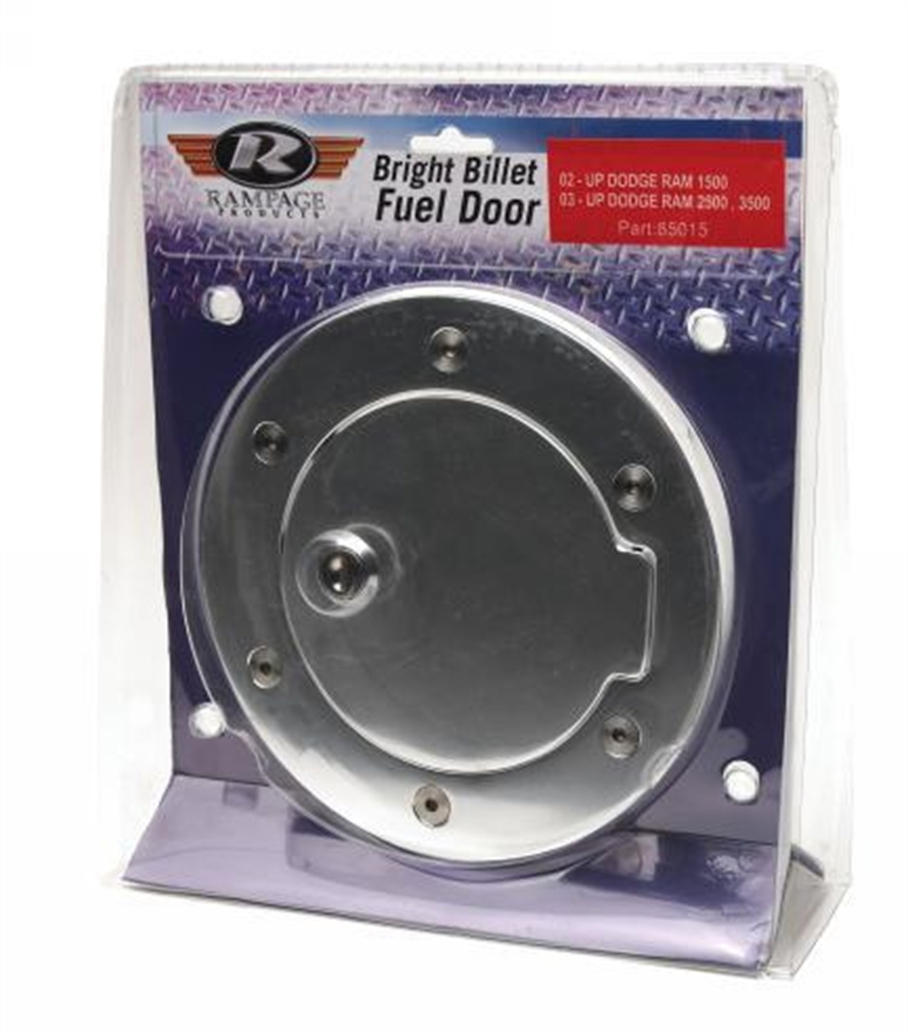 Rampage Rampage 85000 Billet Style Fuel Door Cover Fits Wrangler (LJ) Wrangler (TJ)