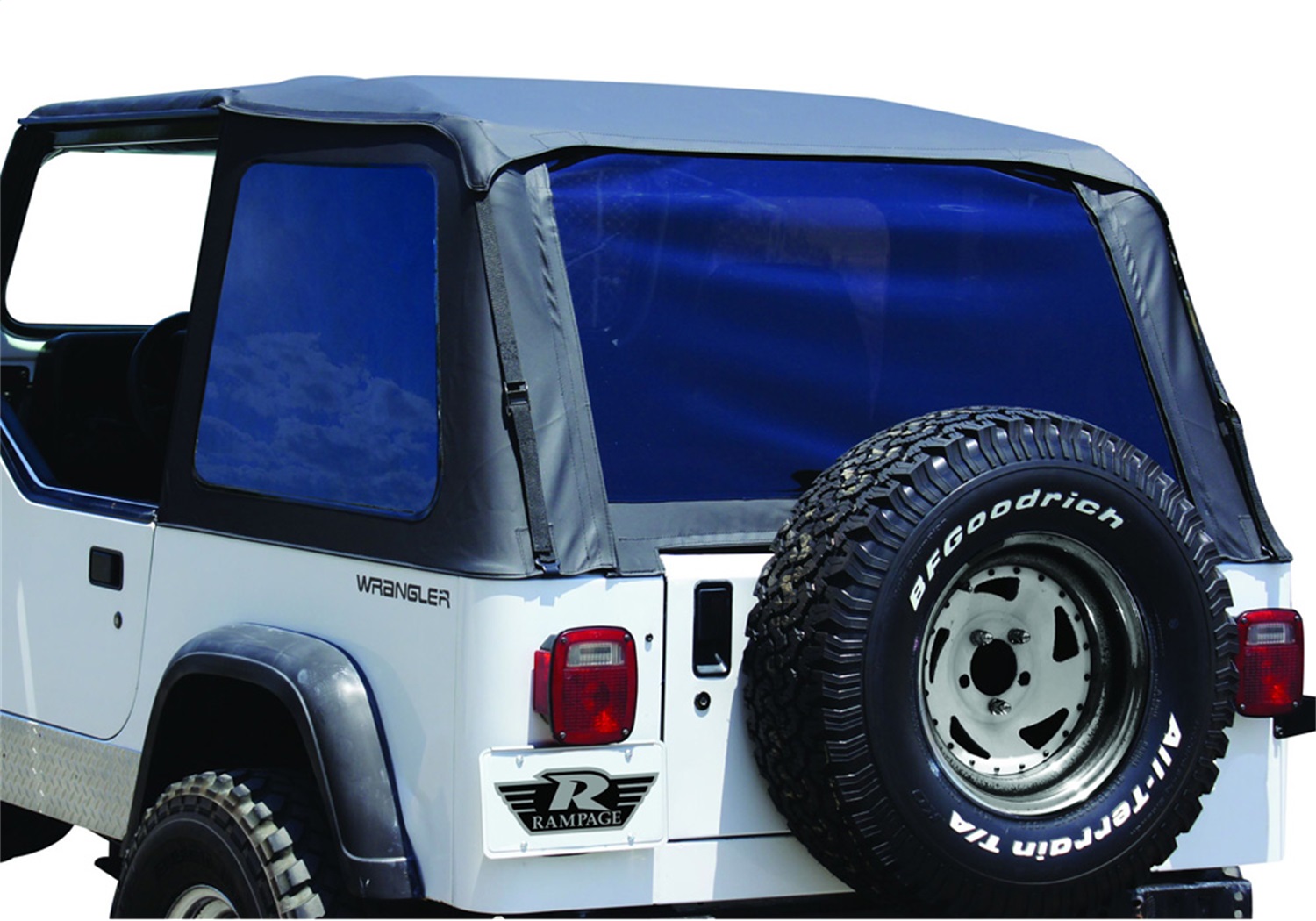 Rampage 109435 Frameless Soft Top Kit Fits 9295 Wrangler (YJ) eBay