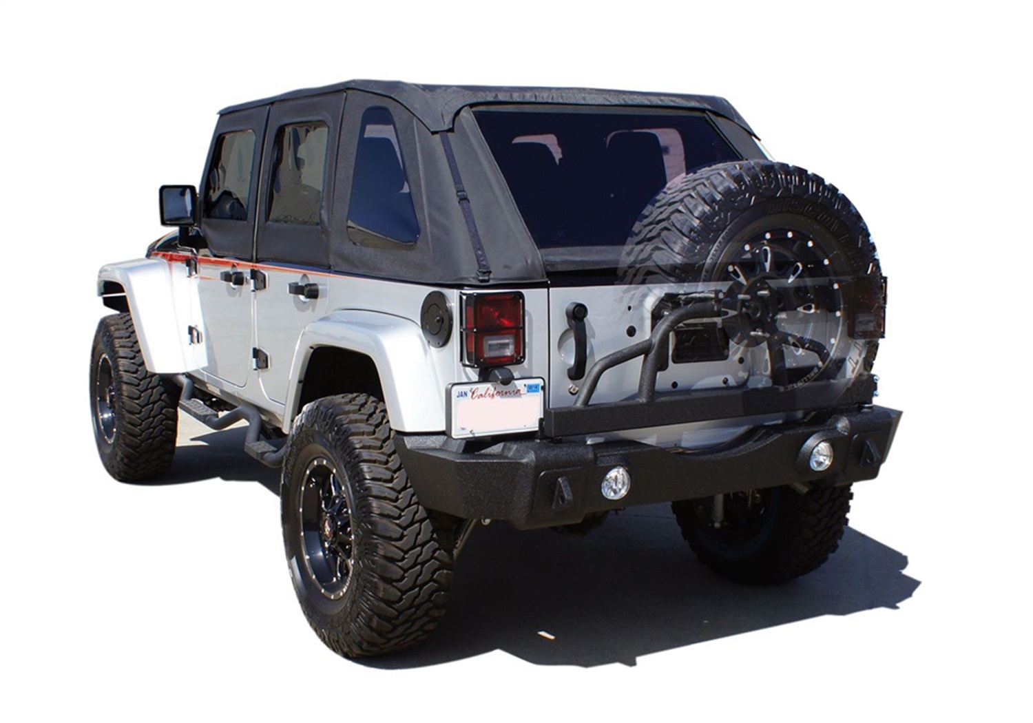 Rampage Rampage 86606 Rear Recovery Bumper Fits 07-15 Wrangler (JK)